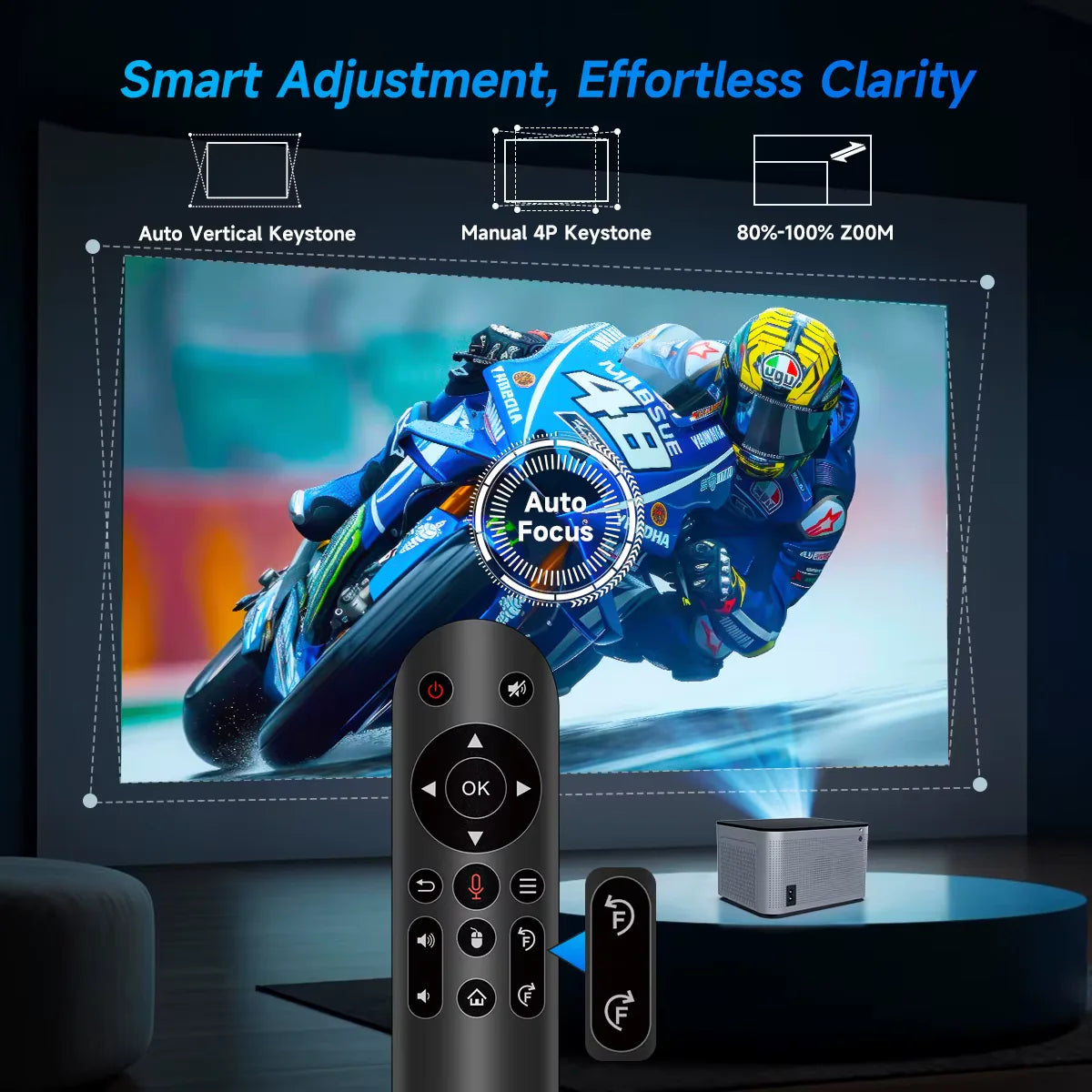 Experience Stunning Visuals with the Android 11 4K Smart Projector - Your Ultimate Home Cinema Solution