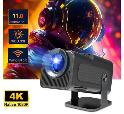 High-Performance Portable Projector with 4K Support and Advanced Connectivity Features