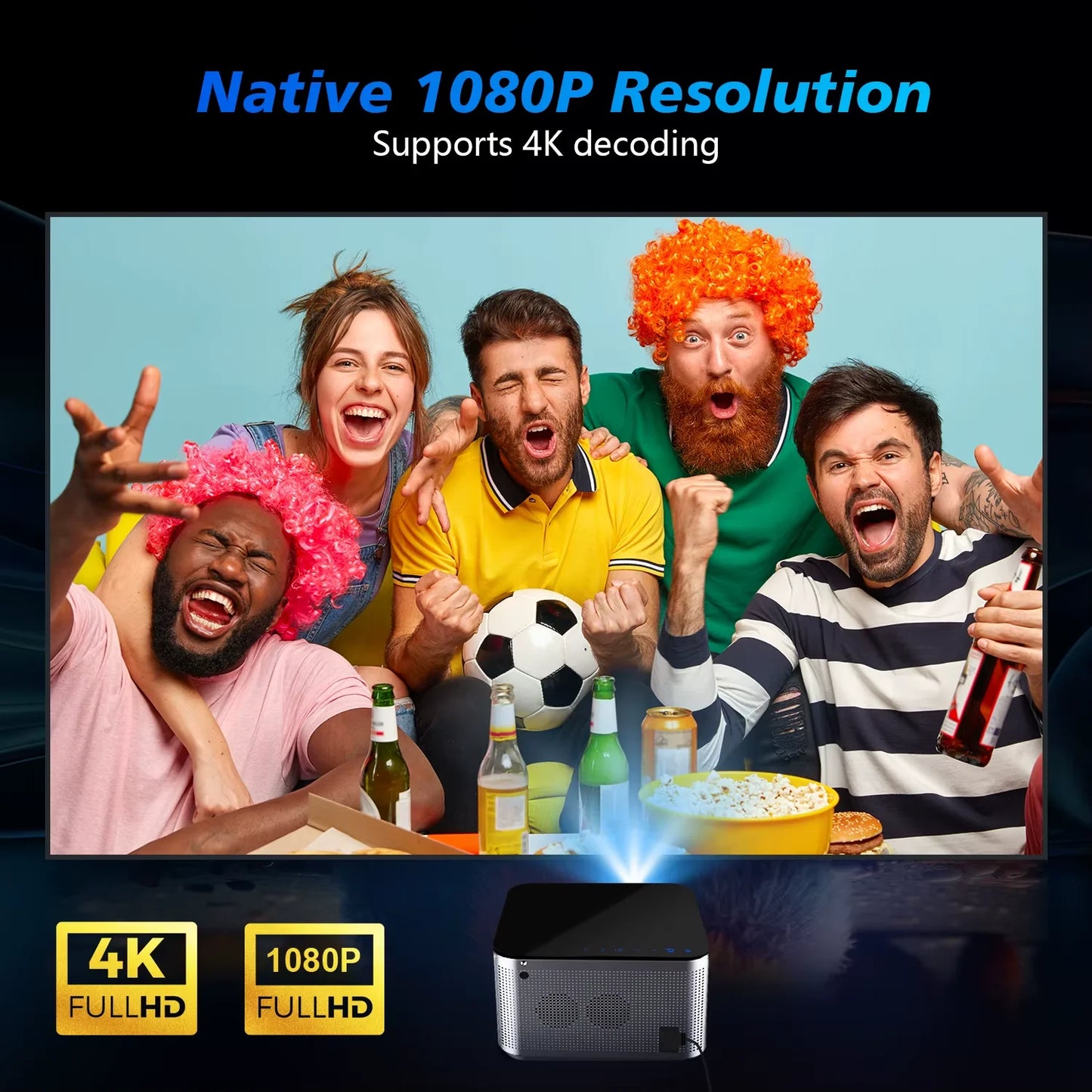 Experience Stunning Visuals with the Android 11 4K Smart Projector - Your Ultimate Home Cinema Solution